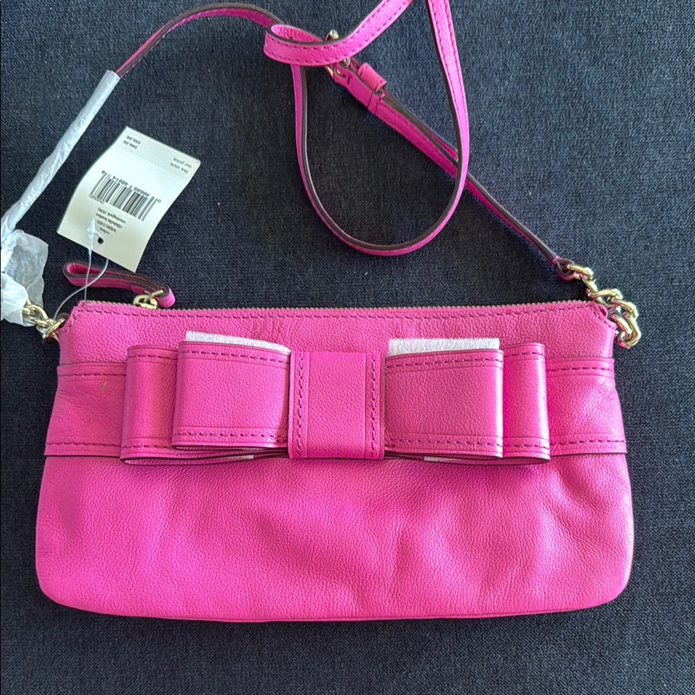 NWT Kate Spade Pink Crossbody Bag with Bow Detail